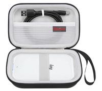 Elonbo Carrying Case for Canon Zoemini/Zoemini 2 Instant Mini Photo Printer | Hard Protective Travel Bag with Mesh Pocket for USB Cable, Black