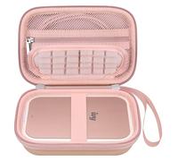 Elonbo Carrying Case for Canon Zoemini/Zoemini 2 Instant Mini Photo Printer | Hard Protective Travel Bag with Mesh Pocket for USB Cable, Rose Gold+ Gold