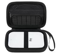 Elonbo Carrying Case for Canon Zoemini/Zoemini 2 / Ivy 2 Instant Mini Photo Printer, Mesh Bag fits Photo Paper and Cable, Black+Black