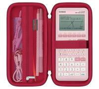 Elonbo Carrying Case for Casio fx-9750GIII/ CASIO PRIZM FX-CG50/ fx-CG100/ 300ES Plus/ 991CW/ 991ES Plus 2 Graphing Calculator/ 115ES Plus/ 300ES/ 300MS Standard Scientific Calculator, Red+Red