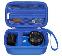 Elonbo Carrying Case for JBL Go 4: Portable Bluetooth Speaker, Wireless Compact Speaker Travel Bag, Waterproof Speaker Protective Storage Holder, Extra Mesh Pocket Fits Charging Cable, Blue