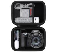 Elonbo Carrying Case for KODAK PIXPRO AZ528/ AZ255/ AZ405/ AZ425/ AZ401 Digital Camera, Kodak PIXPRO Astro Zoom Vlogging Camera Hard Travel Storage Bag, Mesh Pocket fits Battery Cable, Black
