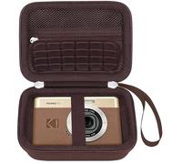 Elonbo Carrying Case for KODAK PIXPRO C1 Friendly Zoom Digital Camera, KODAK C1 Compact HD Video Vlogging Camera Hard Travel Storage Bag, Mesh Pocket fits Cable, Brown