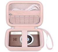 Elonbo Carrying Case for KODAK PIXPRO C1 Friendly Zoom Digital Camera, KODAK C1 Compact HD Video Vlogging Camera Hard Travel Storage Protective Bag, Mesh Pocket fits Cable, Pink
