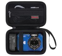 Elonbo Carrying Case for Kodak PIXPRO WPZ2 Waterproof Digital Camera, Kodak PIXPRO WPZ2 Hard Travel Bag, Mesh Pocket fits USB Cable Battery, Black