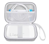 Elonbo Carrying Case for Liene 2x3” Photo Printer, Portable Instant Printer Travel Holder, Mini Picture Printer Bag. Mesh Pocket Fits Photo Paper, Cable. Grey