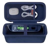 Elonbo Carrying Case for MiLESEEY GeneSonic Pro Golf Speaker, Golf Speaker and GPS Rangefinder Handheld Hard Travel Bag, GeneSonic Pro Storage Holder, Mesh Pocket Fits Charging Cable, Navy