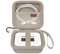 Elonbo Carrying Case for NETGEAR Nighthawk M6/ M6 Pro/ M7 Pro/ M5 5G Mobile Hotspot Router, Portable Wireless WiFi Travel Hotspot Router Storage Holder, Extra Mesh Pocket Fits Cable, Champagne Gold
