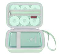 Elonbo Carrying Case for ORGBRO X1 Label Maker Machine, Portable Bluetooth Label Printer Storage Holder, Wireless Built-in Cutter Small Label Makers Handheld Sticker Maker Travel Bag, Green