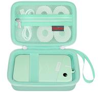 Elonbo Carrying Case for ORGSTA S001 Label Maker Machine, Portable Mini Bluetooth Thermal Label Printer Storage Holder, Wireless Small Handheld Sticker Maker Travel Bag, Pocket Fits Paper, Green