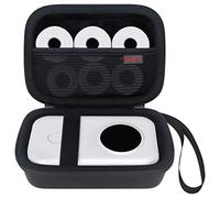 Elonbo Carrying Case for Phomemo D30 Label Maker Machine/Phomemo D35, Portable Bluetooth Label Printer Travel Bag,Small Mini Smart Phone Handheld Labeler Storage Holder,Pocket Fits Label Paper,Black