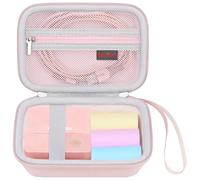 Elonbo Carrying Case for Phomemo M02 Label Maker, Pocket Printer Mini Sticker Printer Bluetooth Inkless Thermal Photo Printer Travel Bag, Label Printer Storage Holder, Mesh Pocket Fits Label Paper