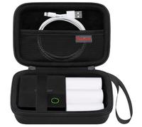 Elonbo Carrying Case for Phomemo M02 Label Maker, Pocket Printer Mini Sticker Printer Travel Bag, Black