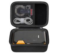 Elonbo Carrying Case for Phomemo M110/ M120 Label Maker, Portable Bluetooth Thermal Barcode Label Printer Machine Storage Holder Bag, Extra Mesh Pocket Fits Labels Tape Cable. Black