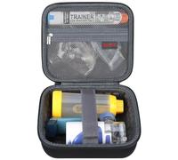 Elonbo Carrying Case for Portable Handheld Inhaler Nebulizer Machine, Asthma Inhaler Storage Case, Inhaler Spacer Travel Organize Bag, Mesh Pocket Fits Accessories. Black