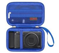 Elonbo Carrying Case for Ricoh GR IIIx HDF/GR IIIx/Ricoh GR III HDF/GR III/GR II/GR Digital Camera, RICOH GR Premium Digital Compact Camera Travel Storage Cover Bag Organizer Holder, Blue