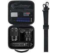 Elonbo Carrying Case for Sony Alpha ZV-E10K/ ZV-E10 II/ZV-E1 Mirrorless Camera | Portable Digital Camera Hard Travel Bag Storage Holder, Mesh Pocket Fits Interchangeable Lens, Tripod. Black