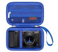 Elonbo Carrying Case for Sony ZV-1 / ZV-1F / ZV-1 II Digital Camera, 4K Video Streaming Camera Hard Travel Storage Cover Bag Organizer Holder, Mesh Pocket fits Battery Charger Memory Card. Blue
