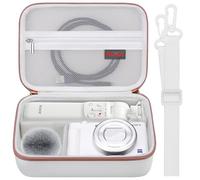 Elonbo Carrying Case for Sony ZV-1F / ZV-1 / ZV-1 II Digital Camera, Sony ZV 1F Vlogging Camera Hard Travel Protective Bag, Vlogger Accessory Kit Tripod Microphone Organizer Holder, White
