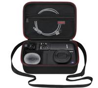 Elonbo Carrying Case for Sony ZV-1F / ZV-1 / ZV-1 II Digital Camera, Sony ZV 1F Vlogging Camera Hard Travel Protective Bag, Vlogger Accessory Kit Tripod Microphone Grip Organizer Holder, Black