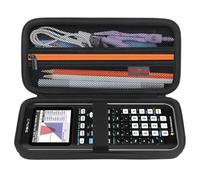 Elonbo Carrying Case for Texas Instruments TI-84 Plus CE/TI-84 Plus/TI-83 Plus CE/Casio fx-83GT CW/Casio fx-9750GII Color Graphing Calculator, Extra Mesh Pocket Fits Charging Cable, Black