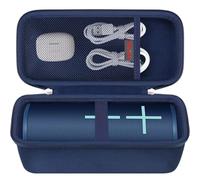 Elonbo Carrying Case for Ultimate Ears MEGABOOM 4/3 Portable Waterproof Bluetooth Speaker, MEGABOOM 4 Wireless Speaker Travel Storage Cover, Extra Mesh Pocket Fits Charging Cable, Blue