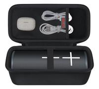 Elonbo Carrying Case for Ultimate Ears MEGABOOM 4/3 Portable Waterproof Bluetooth Speaker, MEGABOOM 4 Wireless Speaker Travel Storage Cover, Extra Mesh Pocket Fits Charging Cable, Black