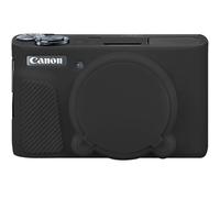 Elonbo Case for Canon PowerShot SX740/ SX730 HS Digital Camera, Black | Canon SX740 HS HS Soft Silicone Camera Case, Slim Anti-Scratch Rubber Sleeve Protective Skin with Detachable Lens Cover