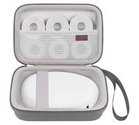 Elonbo Case for SUPVAN E10 Mini Bluetooth Label Printer, Extra Interior Mesh Pocket Fits Label Paper Cable, Grey