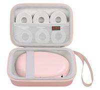 Elonbo Case for SUPVAN E10 Mini Bluetooth Label Printer, Extra Interior Mesh Pocket Fits Sticker Maker Paper and Cable, Rose Gold. (Box ONLY!)