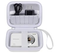 Elonbo Digital Camera Carrying Case Compatible with CAMKORY/Gtonster/Lecnippy/Lecran/ROQIOO/aycy/Hiacinto/SMARTKLIK/Vitaler/Froitx/FJFJOPK Portable Compact Kids Digital Camera, White