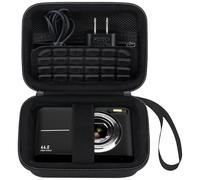 Elonbo Digital Camera Carrying Case Compatible with CAMKORY/Gtonster/Lecnippy/Lecran/ROQIOO/aycy/Hiacinto/SMARTKLIK/Vitaler/Froitx/FJFJOPK Portable Compact Kids Digital Camera, Black