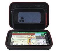 Elonbo GPS Carrying Case for 10-inch Garmin dezl OTR1000 / OTR1010 / Garmin RV 1090 GPS Navigator System, Extra Mesh Pocket Fits Car Charger USB Cable, Black