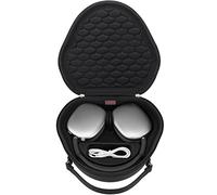 Elonbo Hard Carrying Case for Apple AirPods Max 2 Wireless Over-Ear Headphones, New AirPods Max Bluetooth Headphones Travel Protective Cover Earphone Protector Storage Bag, Black