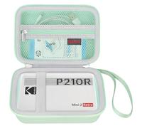 Elonbo Hard Case for Kodak Mini Shot 2 Retro P210/ Kodak Mini 2 Retro 4PASS Portable Instant Photo Printer, Digital Instant Print Camera Travel Bag, Mesh Pocket Fits Printing Paper and Cable, Green