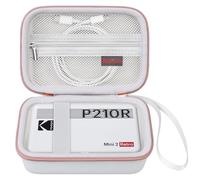 Elonbo Hard Case for Kodak Mini Shot 2 Retro P210/ Kodak Mini 2 Retro 4PASS Portable Instant Photo Printer, Digital Instant Print Camera Travel Bag, Mesh Pocket Fits Printing Paper and Cable, White