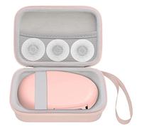 Elonbo Label Maker Case for SUPVAN E10 Mini Bluetooth Label Printer, Extra Interior Mesh Pocket Fits Label Paper Cable, Pink. (CASE ONLY! Label Maker not Included)
