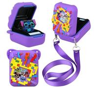 Elonbo Silicone Protective Case for Bitzee Disney Interactive Toy, Virtual Toy Storage Cover, Electronic Pets Kids Toys Holder, Compatible with Bitzee Disney, Purple (Only for Bitzee Disney)