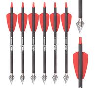 ELONG 7.5" Crossbow Bolts Pure Carbon Arrows Broadheads for R9 System Type Outdoor Hunting