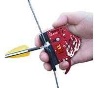 Elong Archery Recurve Bow Finger Tab Genuine Leather + Aluminium Plate Adjustable Finger Protection Protective Equipment for Right Hand