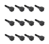 ELONG OUTDOOR 12pcs 100gr Black Screw in Practice Broadheads Arrowheads,Small Game Crossbows Compound Bows Arrow Tips