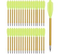 ELONG OUTDOOR Aluminium Crossbow Bolts Arrows 6.3" Steel Tips for 50-80lbs Pistol Mini Crossbow Archery Target Shooting Hunting (Pack of 36)