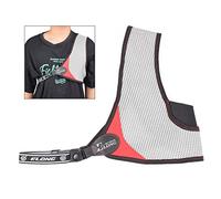 ELONG OUTDOOR Archery Chest Protector Upgraded Version Black Adjustable Simple Nylon Mesh Archery Chest Protector Free Size Outdoor Sports Hunting Shooting Chest Protector