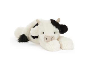 Elongated cow plush Black one size