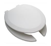 Elongated Open Front Toilet Seat with Soft Close,and Never Loosen The Non-Slip Seat, No Slam Toilet Seat, Fit Standard Plastic Elongated Toilet,White