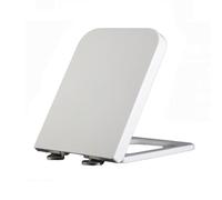 Elongated Toilet Seat Durable Plastic Toilet Lid, Toilet Seats for Standard Toilets Slow Close Never Loosen, Fits for Bathroom Family Shopping Mall, White