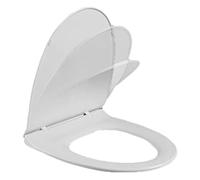 Elongated Toilet Seat Premium One Click Quick Release Toilet Lid, Toilet Seats and Cover, Slow Close, Fits Adult, Plastic, White
