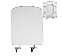 Elongated Toilet Seat Slow-Close Heavy-Duty,Quick-Release Easy Clean,Fast-Fix-Hinge,No-Slip Bumpers,Bathroom