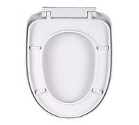 Elongated Toilet Seats Soft Close Removable Easy Clean Toilet Seat Double Thick Toilet Lid, Green/Yellow/Blue/White/Purple