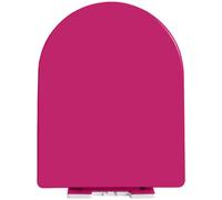 Elongated U-Shaped Toilet Seat Quiet Slow Close Lid Easy Assembly & Cleaning PP Material Colorful Rose Design No Slamming for Ultimate Comfort